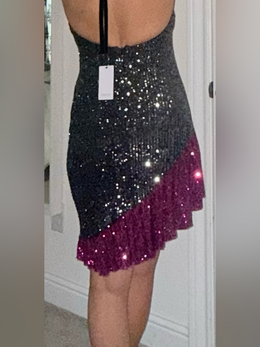 One33 Social Silver Sequin Dress - Size 4 - Picture 4 of 7